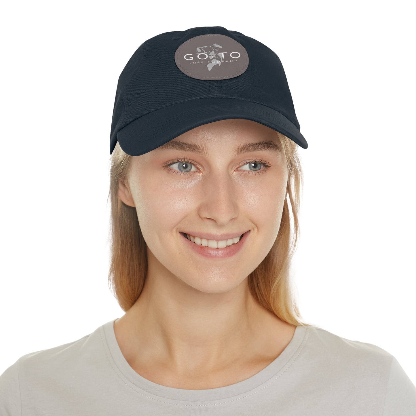 Go To - Leather Patch Dad Hat | Fishing Adventure Cap