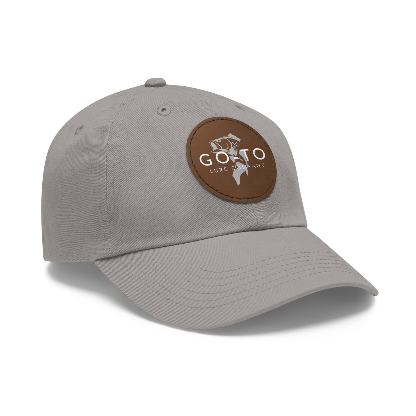 Go To - Leather Patch Dad Hat | Fishing Adventure Cap