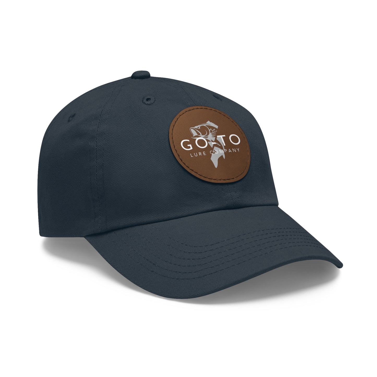 Go To - Leather Patch Dad Hat | Fishing Adventure Cap