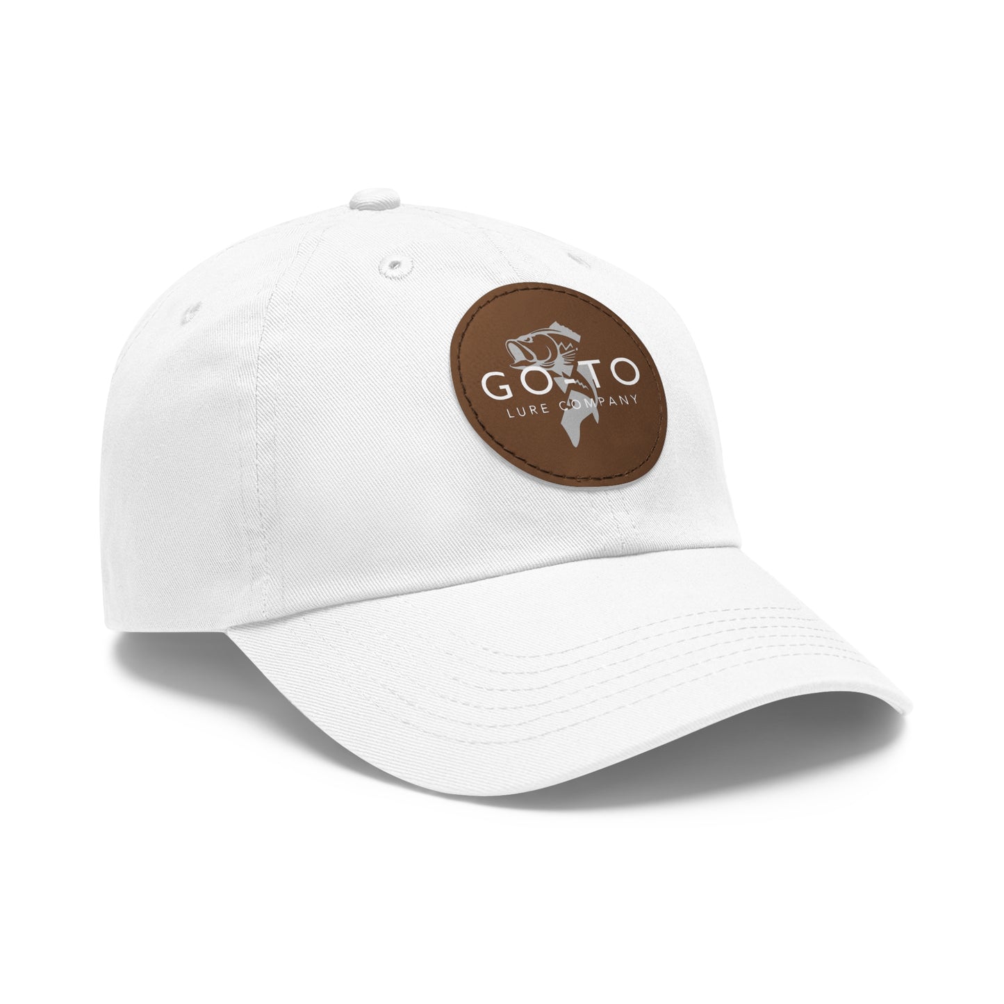 Go To - Leather Patch Dad Hat | Fishing Adventure Cap
