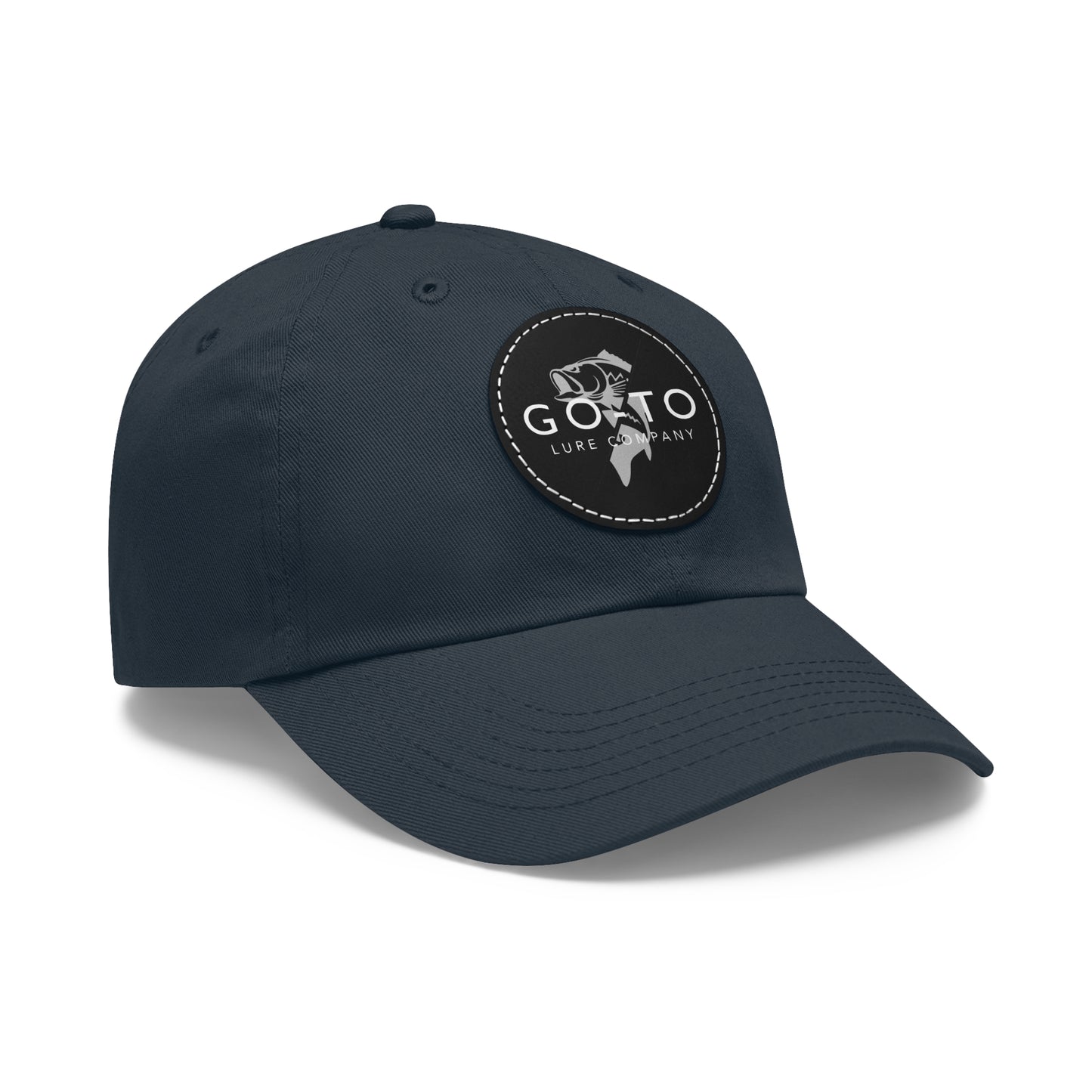 Go To - Leather Patch Dad Hat | Fishing Adventure Cap
