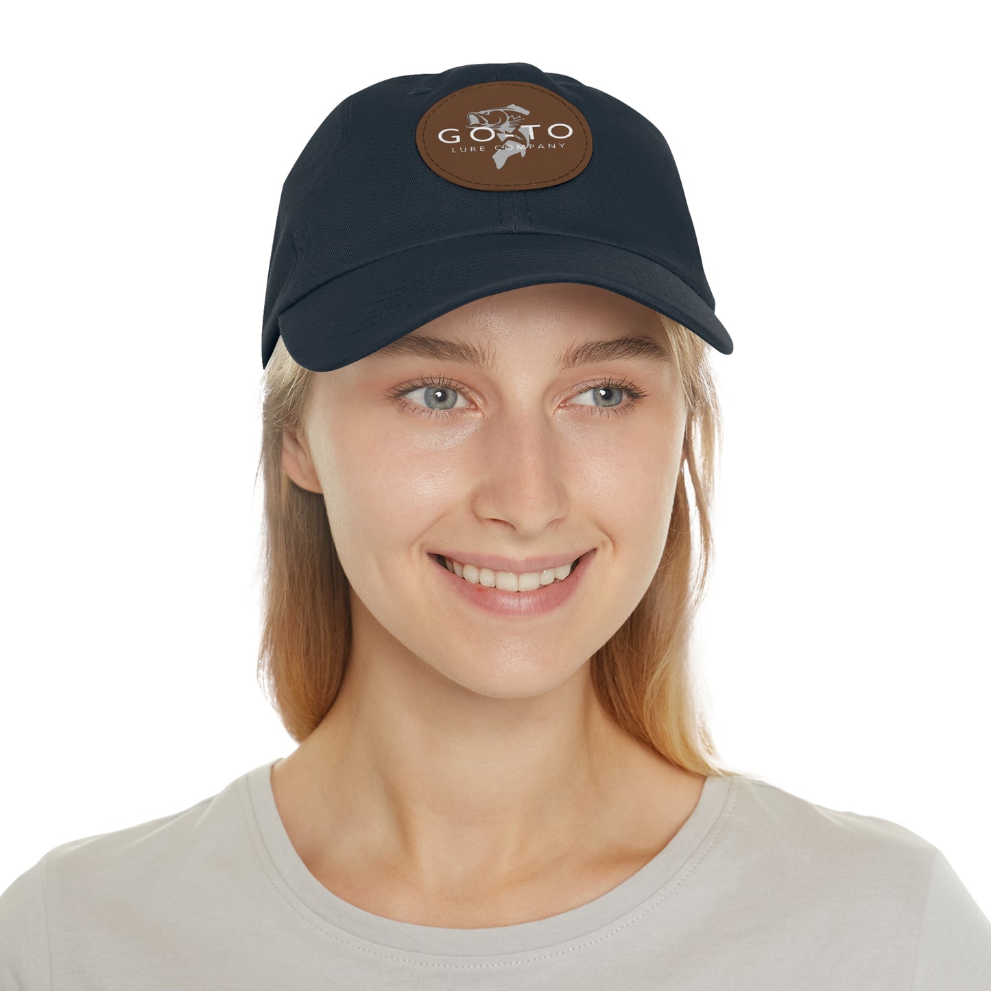 Go To - Leather Patch Dad Hat | Fishing Adventure Cap