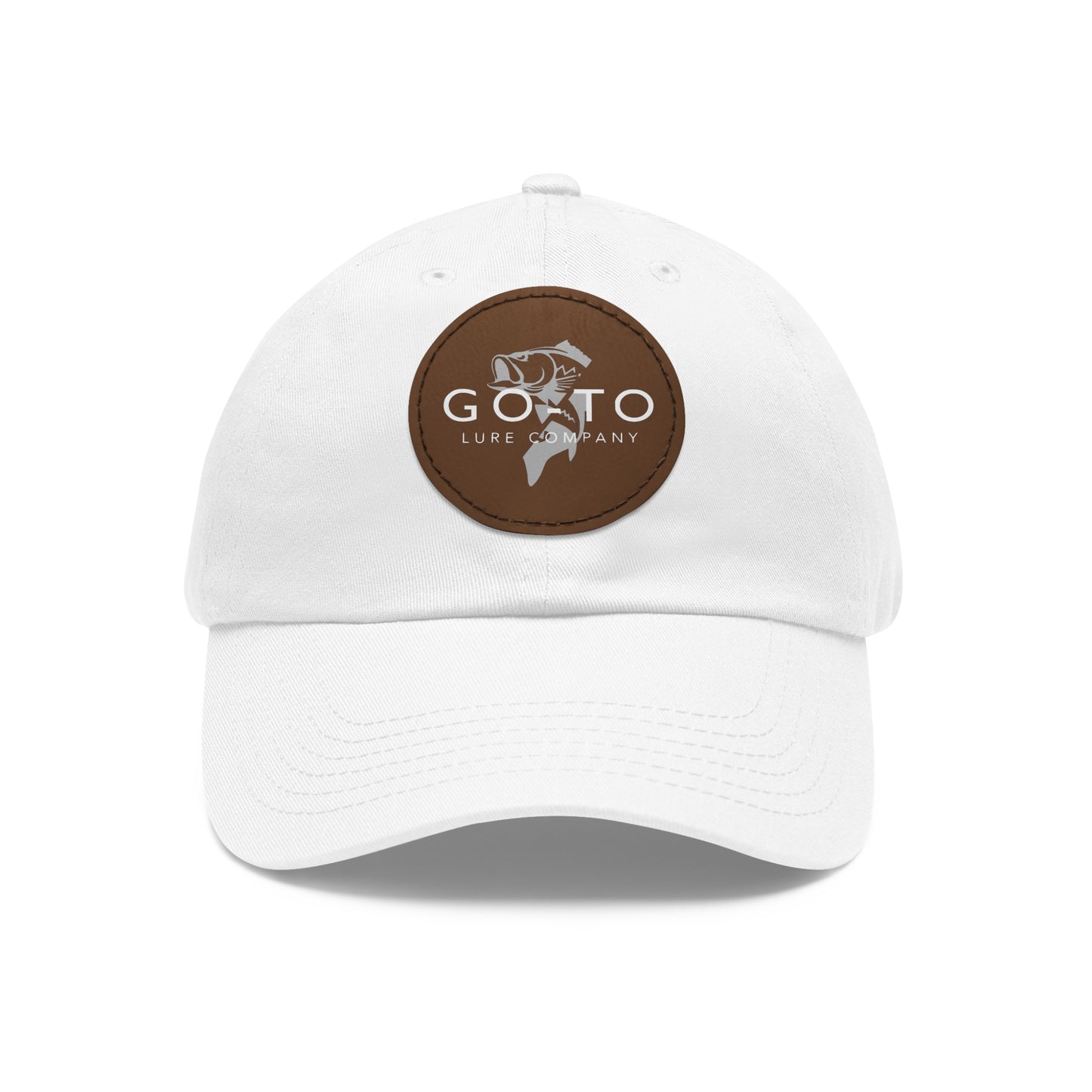 Go To - Leather Patch Dad Hat | Fishing Adventure Cap