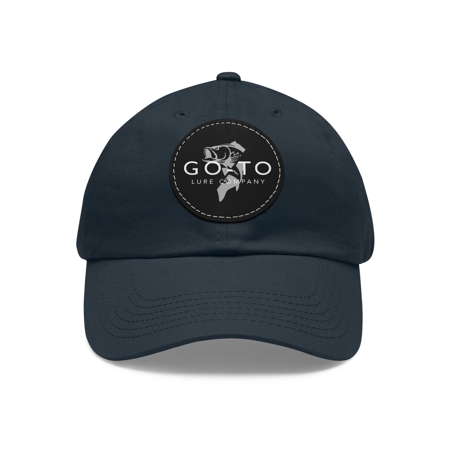 Go To - Leather Patch Dad Hat | Fishing Adventure Cap