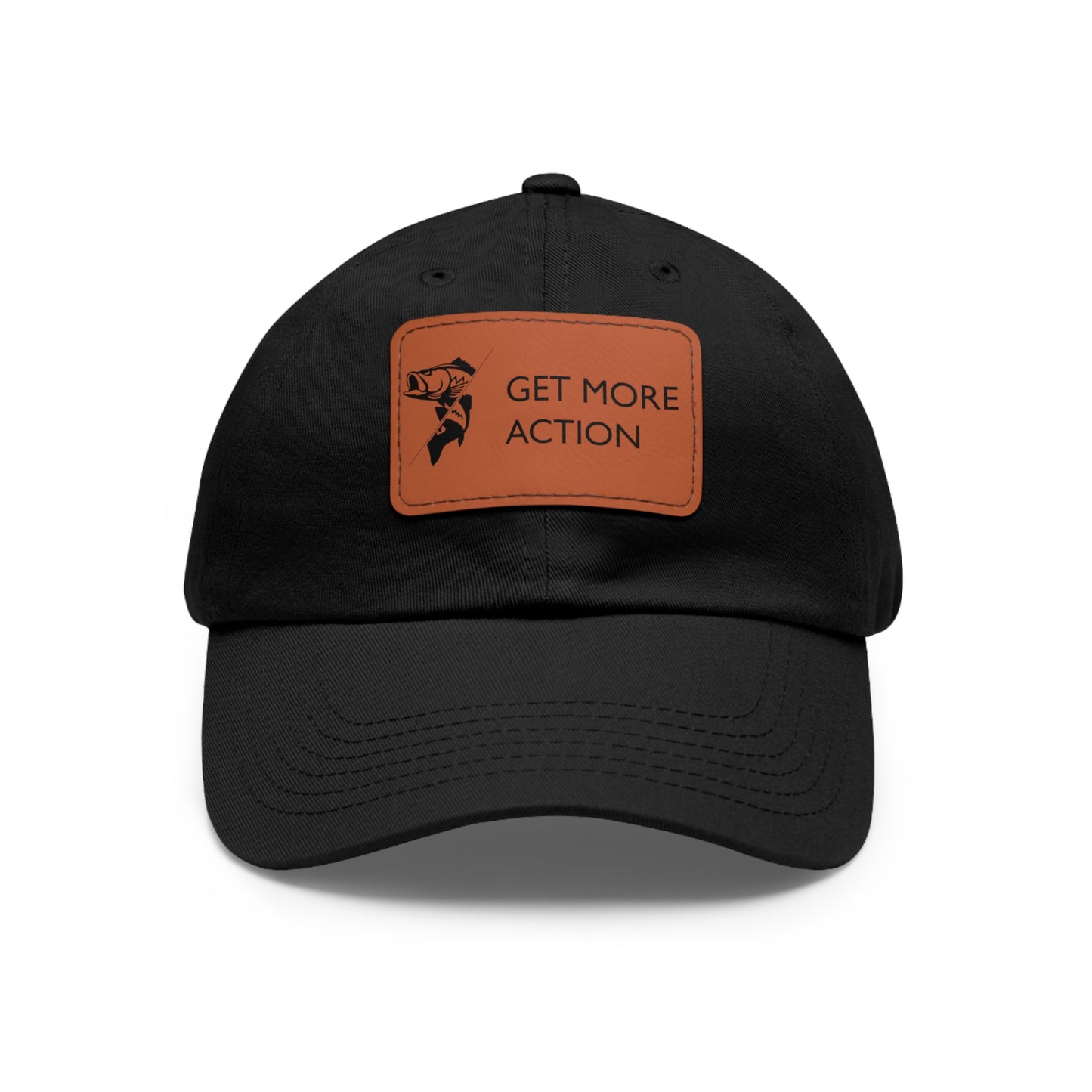 GET MORE ACTION Hat with Leather Patch (Rectangle)