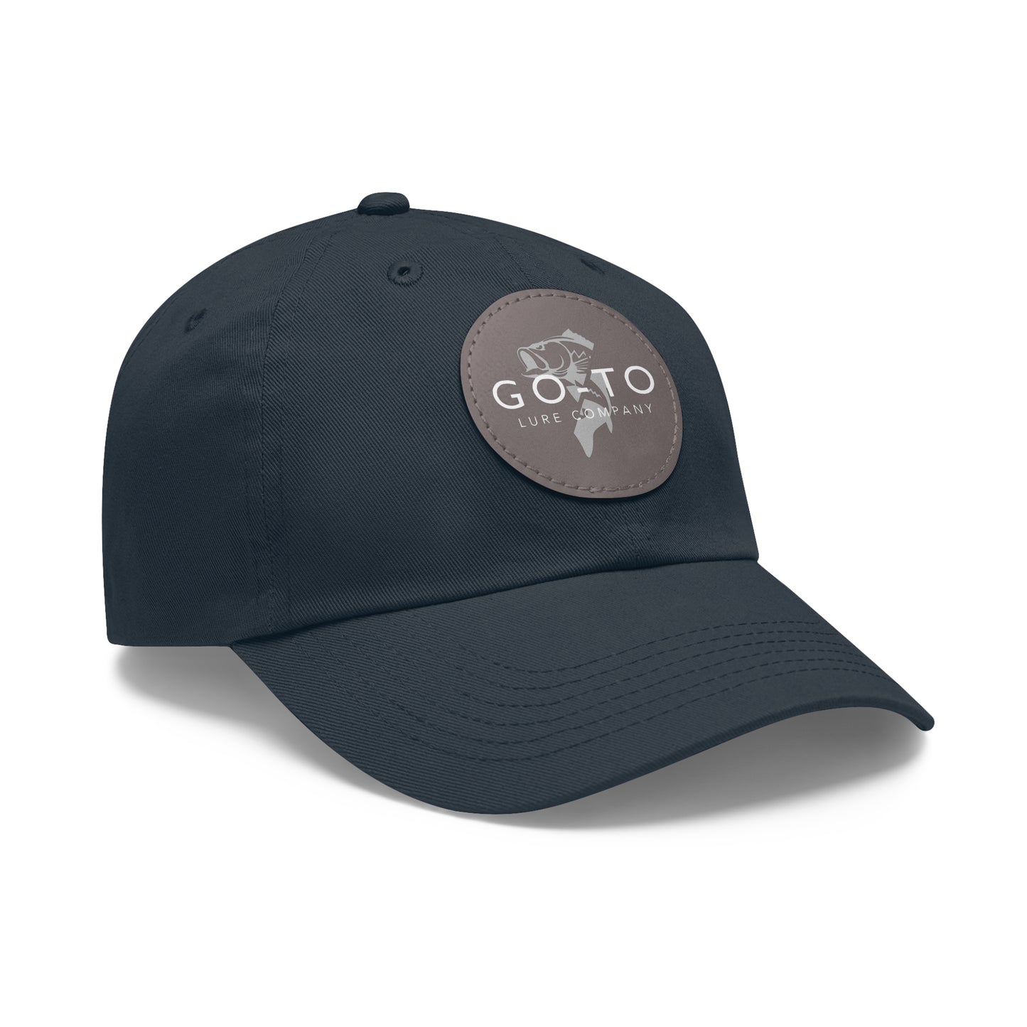 Go To - Leather Patch Dad Hat | Fishing Adventure Cap