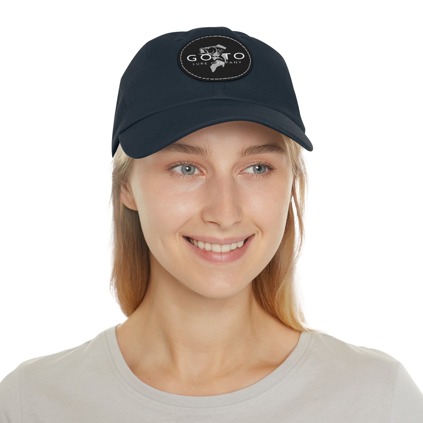 Go To - Leather Patch Dad Hat | Fishing Adventure Cap