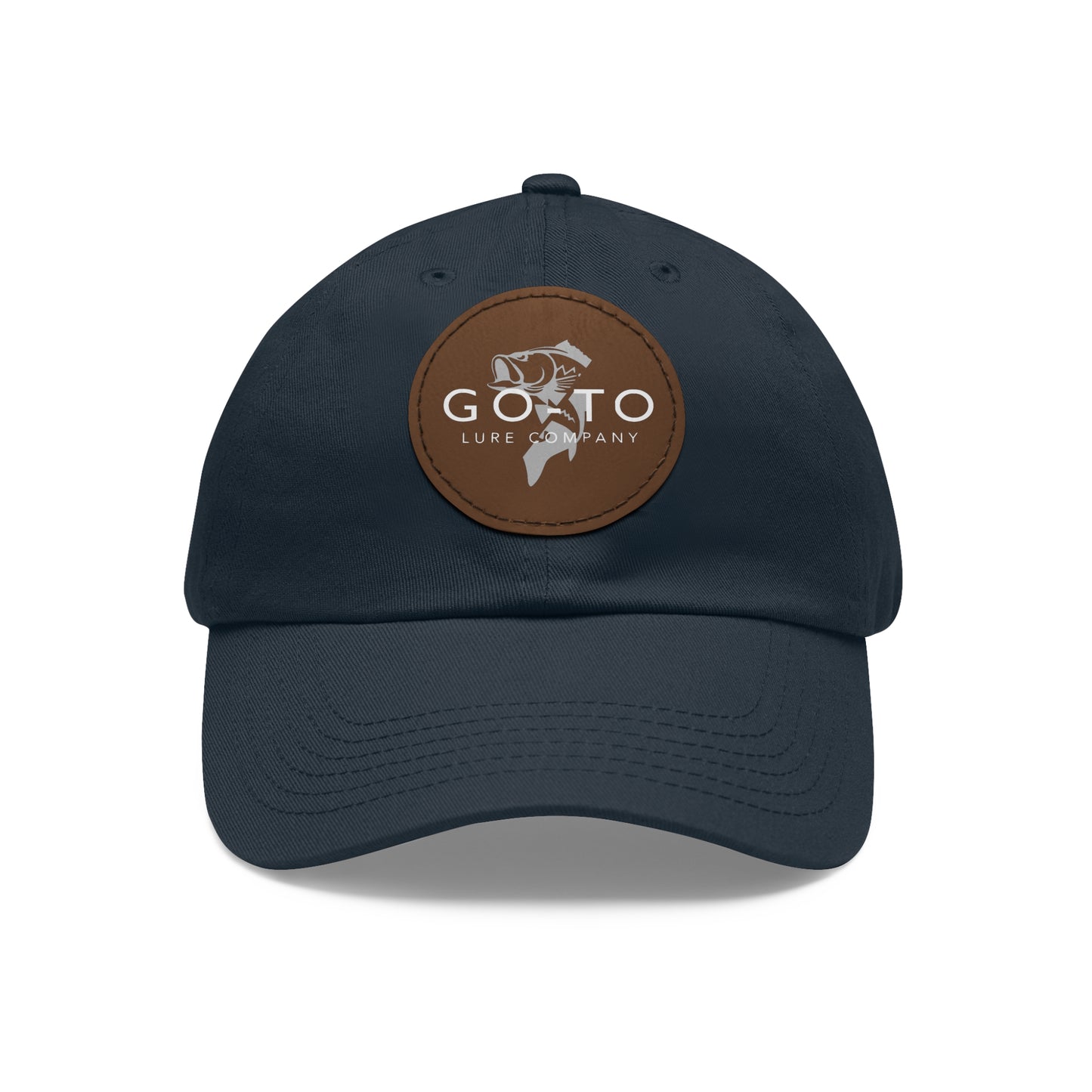 Go To - Leather Patch Dad Hat | Fishing Adventure Cap