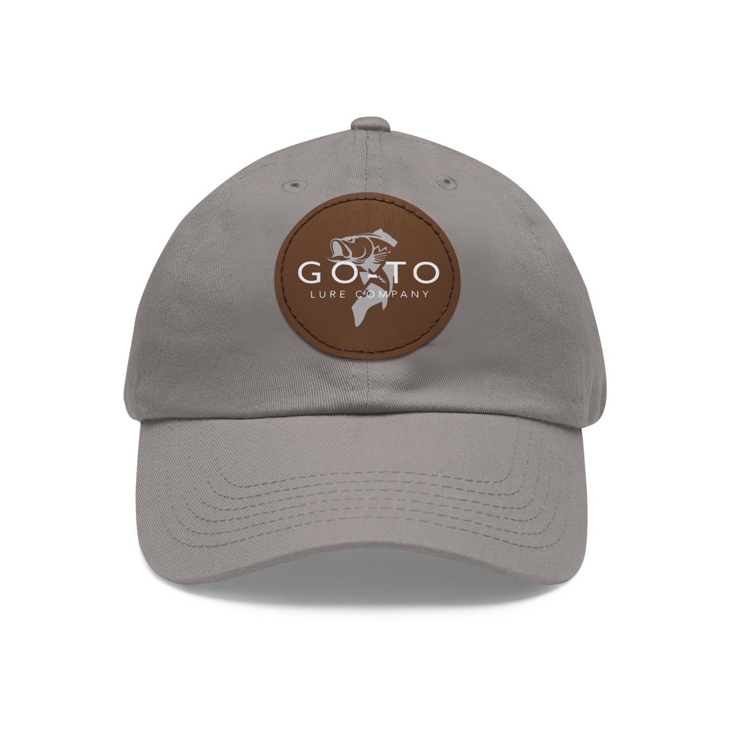 Go To - Leather Patch Dad Hat | Fishing Adventure Cap