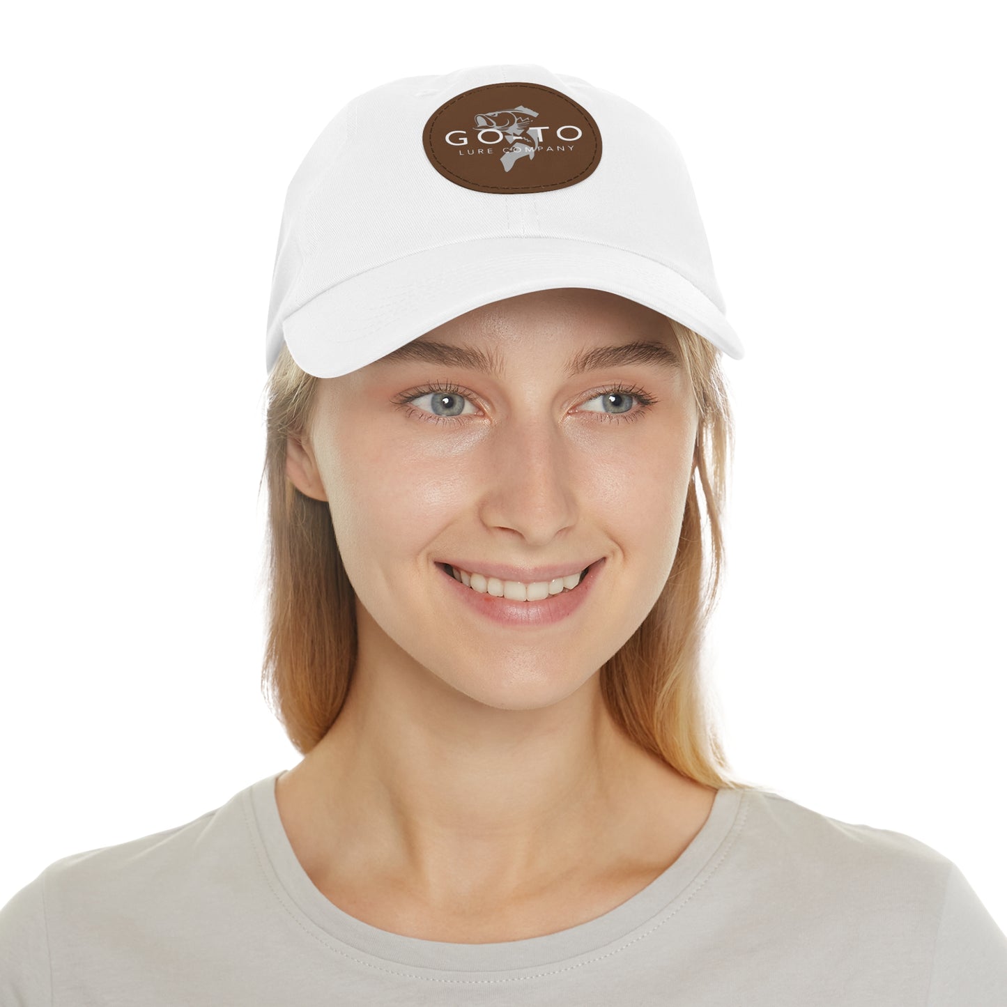 Go To - Leather Patch Dad Hat | Fishing Adventure Cap