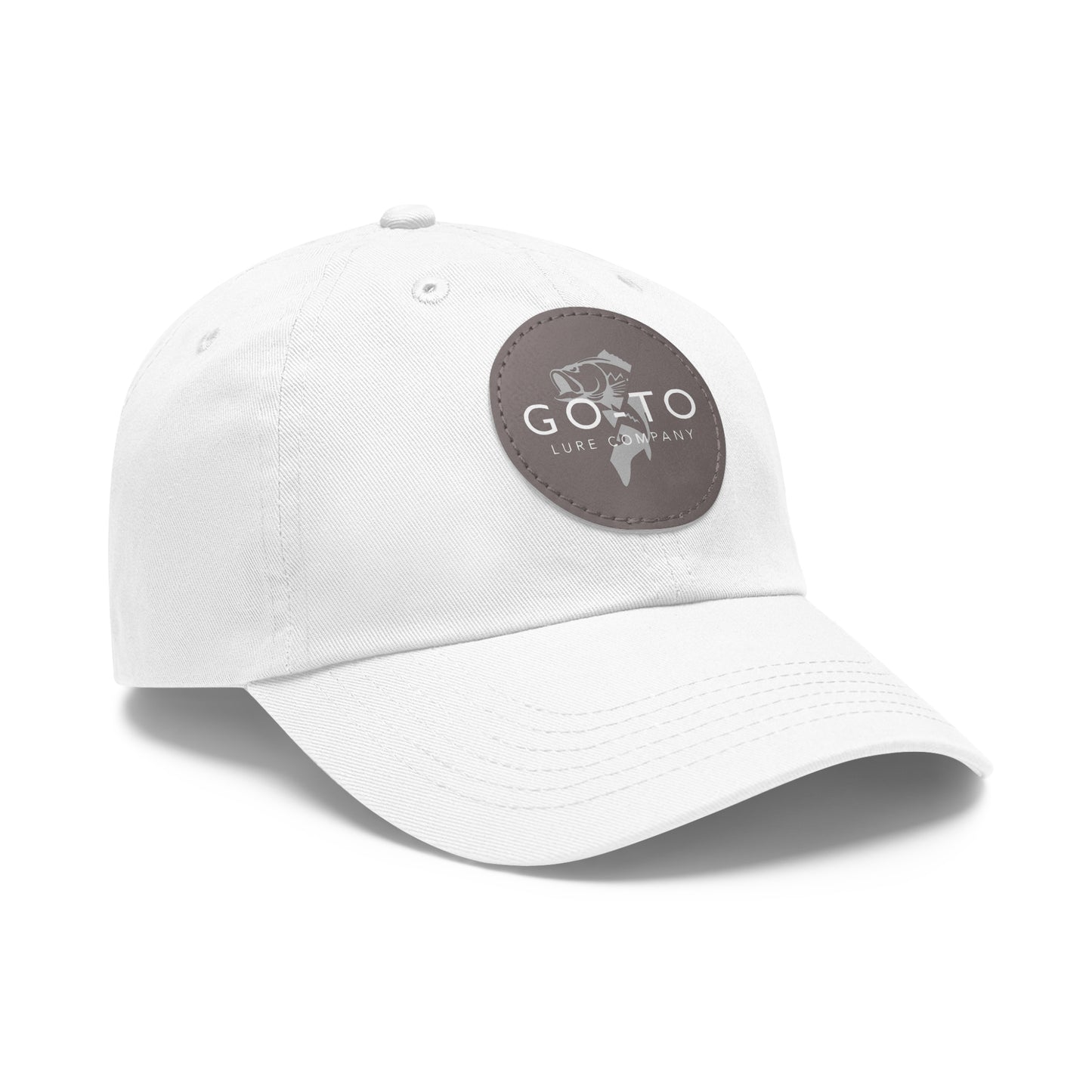 Go To - Leather Patch Dad Hat | Fishing Adventure Cap